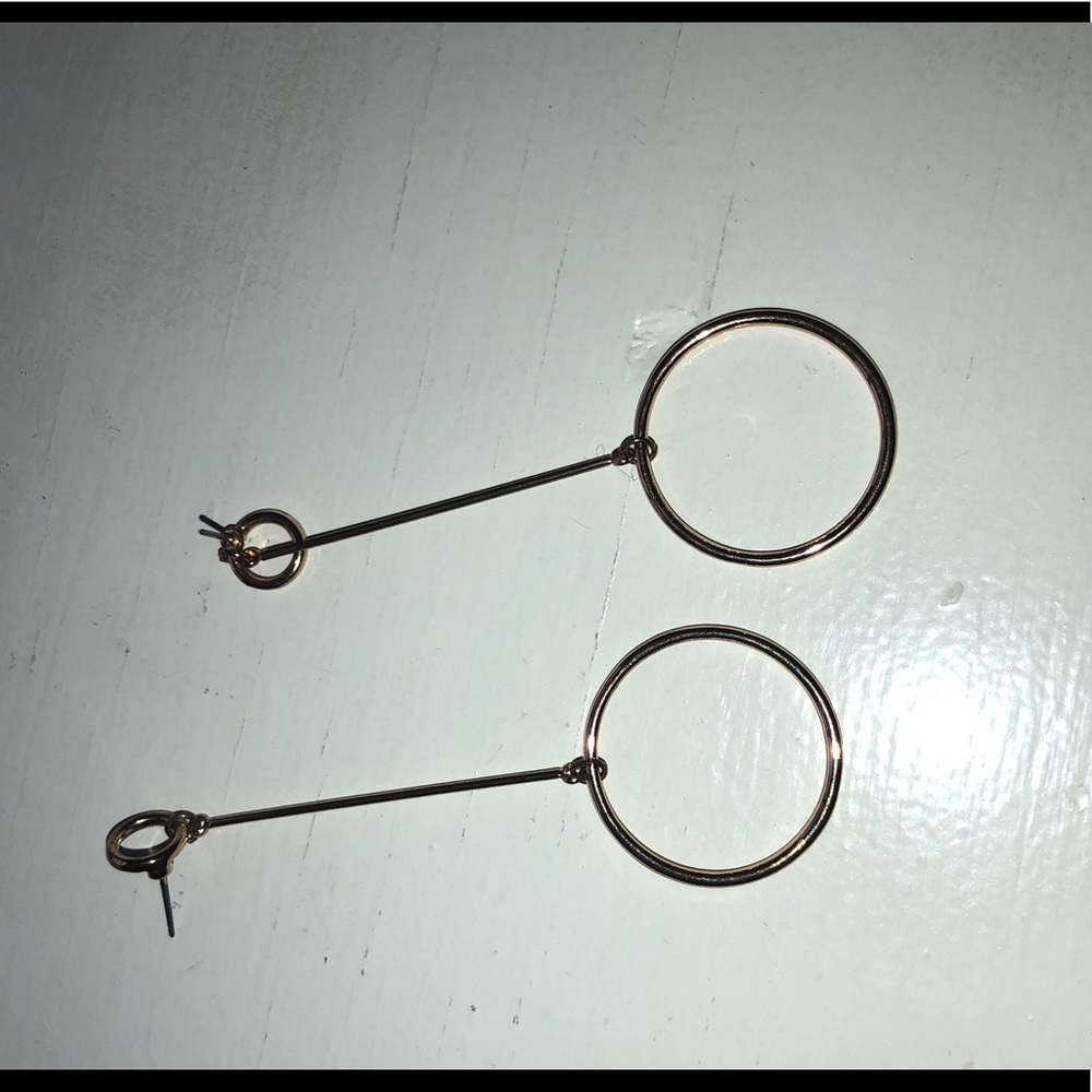 Gold drop earrings
